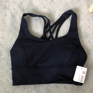 BNWT true navy lululemon free to be serene long line bra 4
